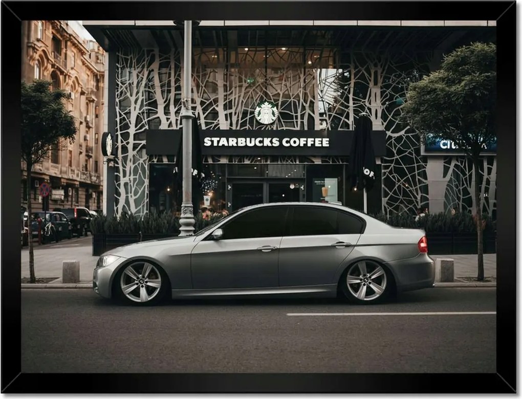 Poszterek 40x30-as keretben Starbucks BMW-hez