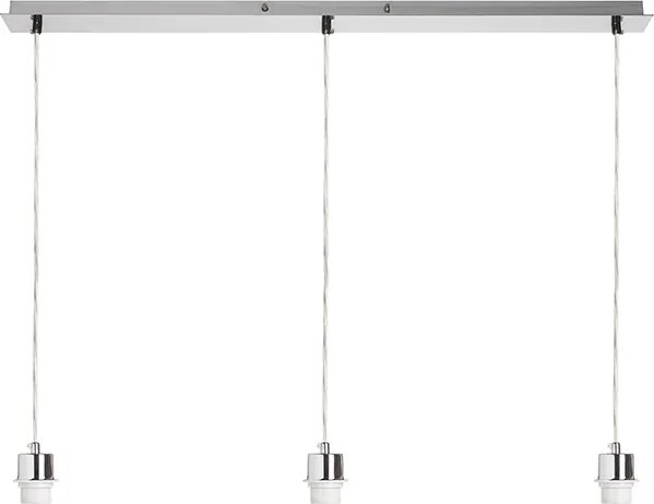 RENDL MORE 80 mennyezeti függőlámpa alap matt nikkel 230V LED E27 3x15W
