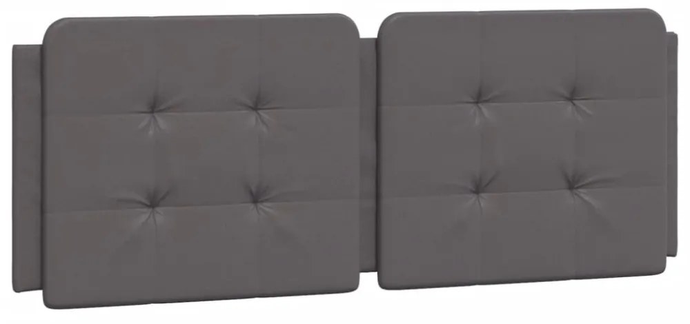 szürke ágykeret LED-ekkel matrac nélkül Zadar 140 x 190 cm