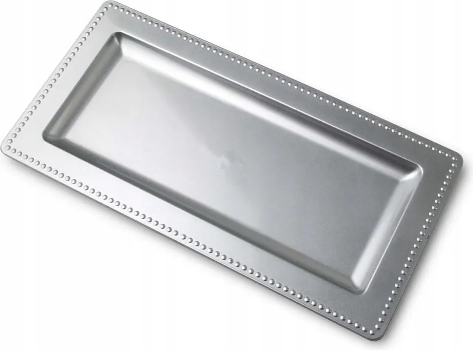 Dekorációs tányér Blanche Silver gyertya alá pr