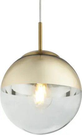 Globo 15855 Függeszték metál arany, üveg átlátszó,arany, ø: 200, Foglalat típusa:1xE27 60W 230V