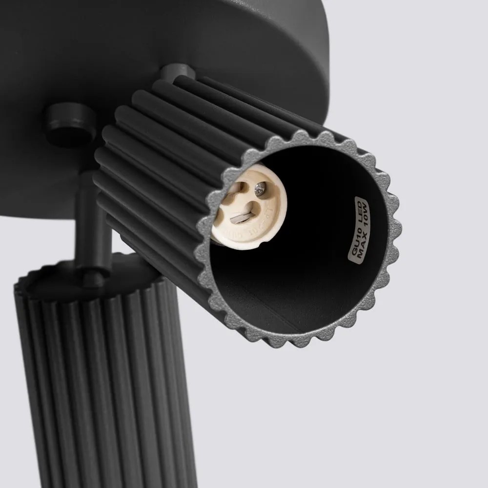 Fekete spotlámpa Gleam – Sollux