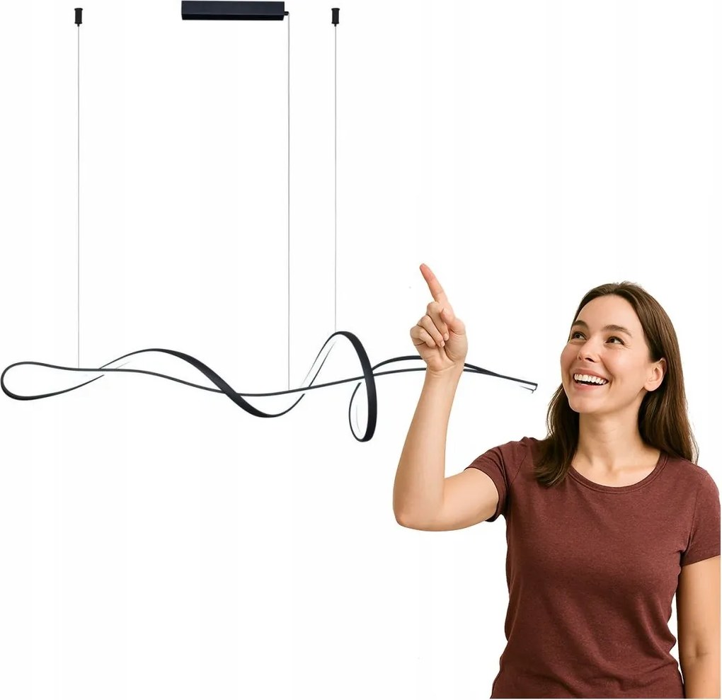 Led függőlámpa 40W Mila PND-23523-BK Italux