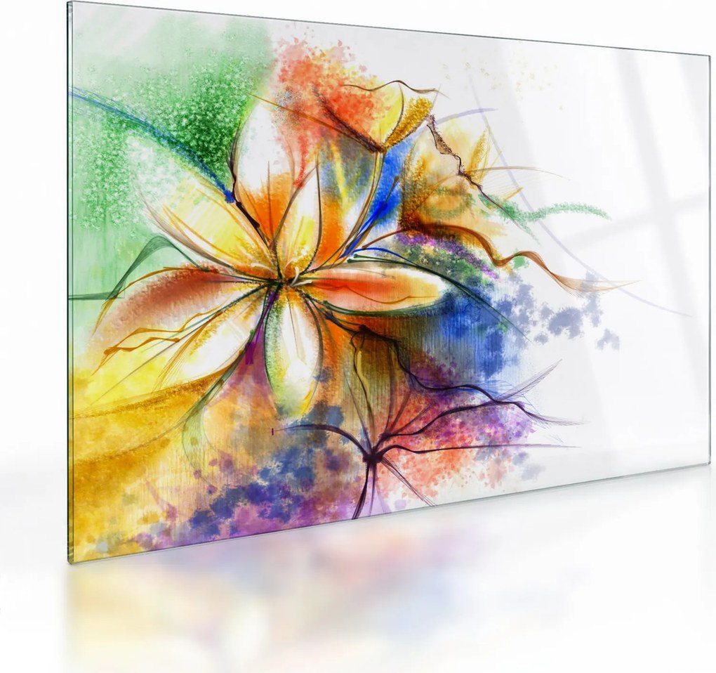 Kép - Virág (üvegen) (70x50 cm)