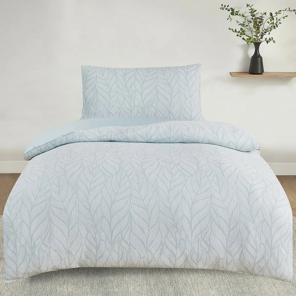 Alabama zöld jacquard ágynemű, 140 x 200 cm, 70 x90 cm