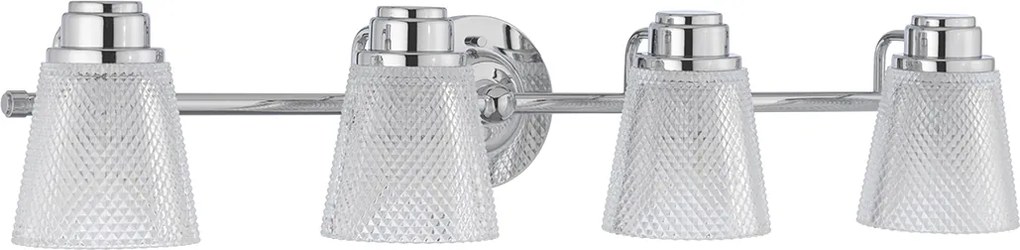 Quintiesse modern fürdőszobai lámpa hudson csiszolt króm elsqn-hudson4-bath IP44