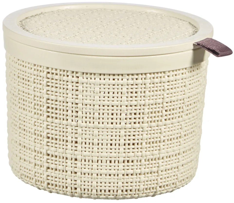 Curver Jute doboz kerek 2L bézs