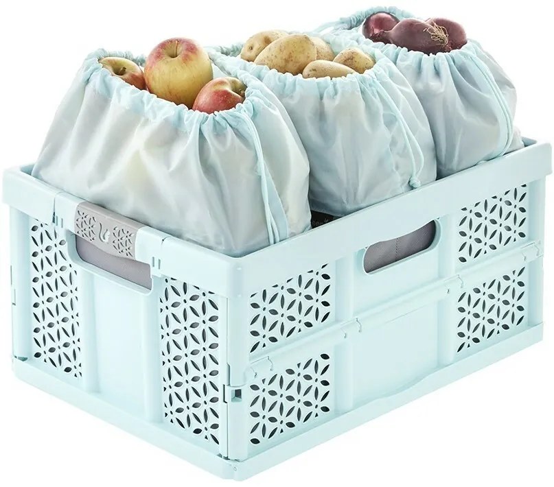 Keeeper Összecsukható gyümölcs- és zöldségtárolódoboz Nea 9 l Aquamarine