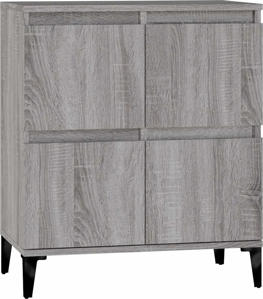 vidaXL szürke sonoma színű szerelt fa tálalószekrény 60 x 35 x 70 cm