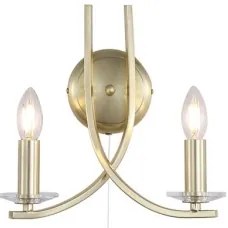 Searchlight 4162-2SB - ASCONA fali lámpa 2xE14/60W/230V