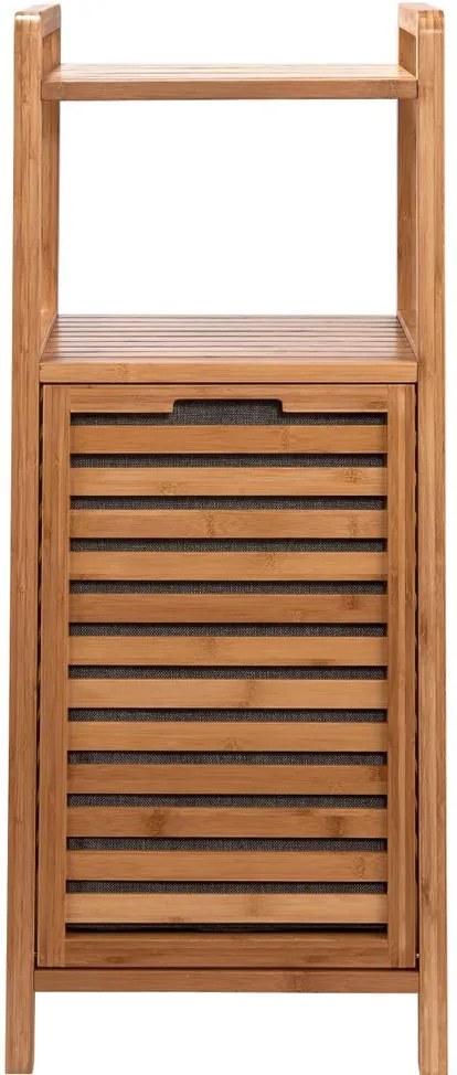 BIG BAMBOO fürdőszobai polc szennyeskosárral