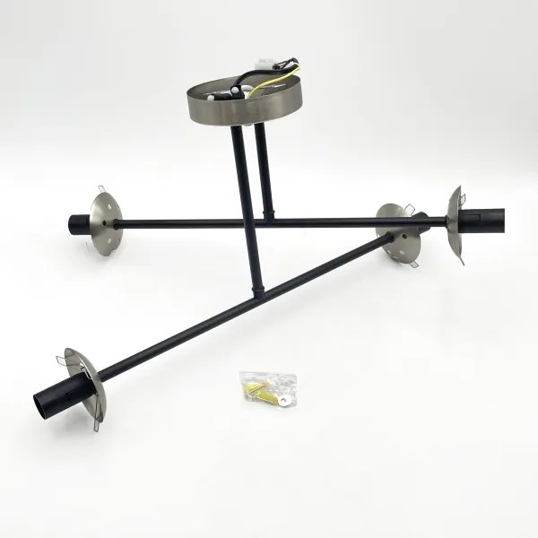 Brilagi - Felületre szerelhető csillár MALIVA 4xE14/15W/230V matt króm/füstszínű