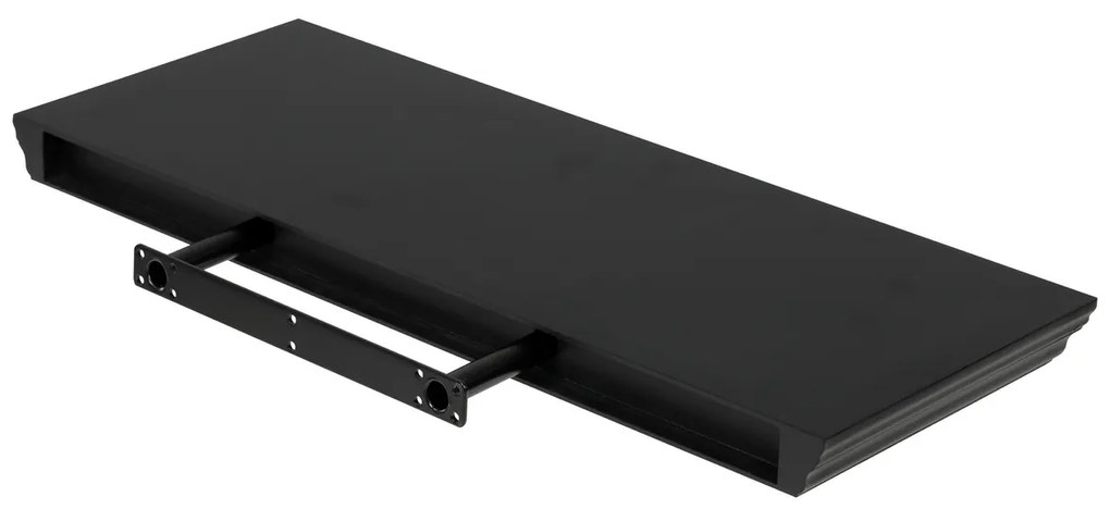 P-024 falipolc, fekete matt, 60 cm