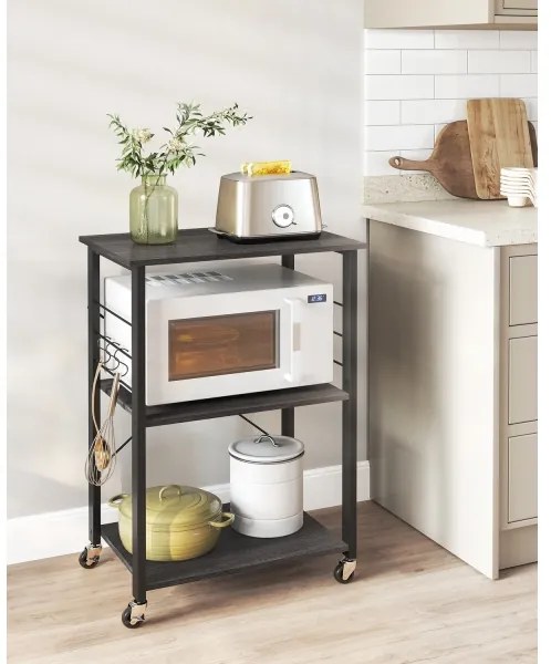 Szervírozó asztalka MARGE fekete