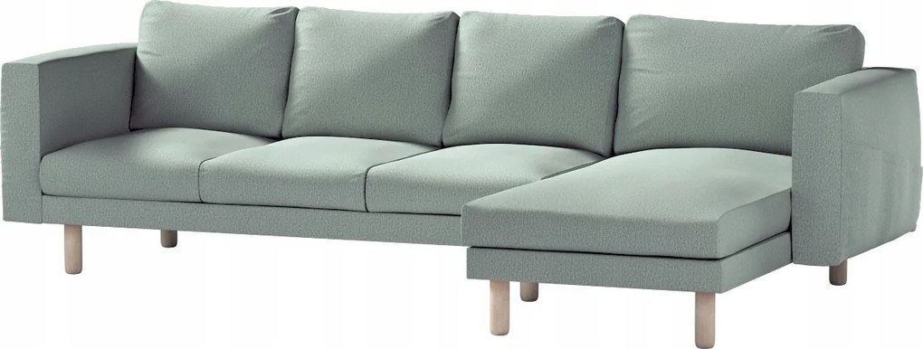 Dekoria Norsborg 4 személyes kanapé huzat Ikea székkel zöld