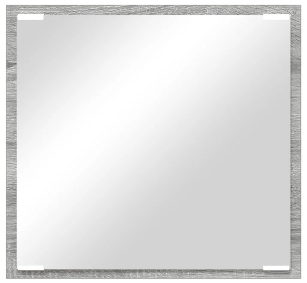 LED fürdőszoba tükör szürke sonoma 40x8.5x37 cm mérnöki fa