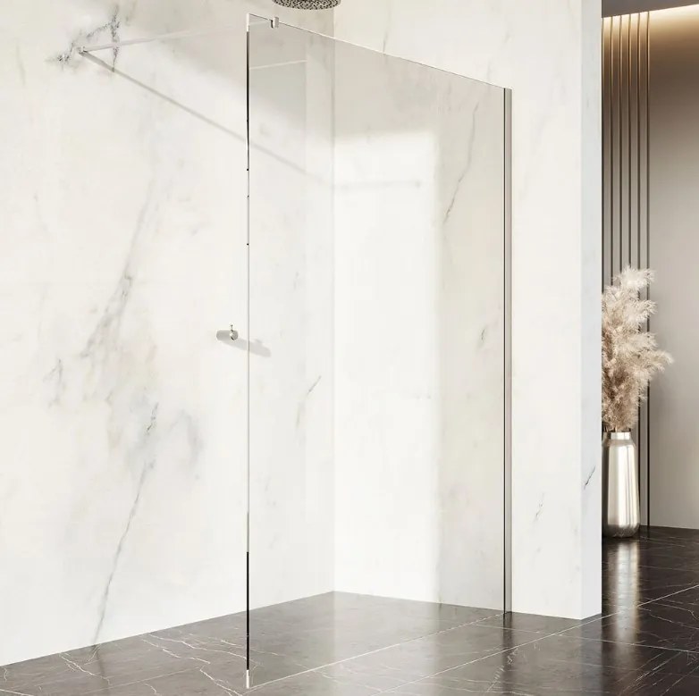Erga Paris, Walk-In zuhany paraván 150x200 cm, 8mm átlátszó üveg, króm profil, ERG-V02-PARIS-150x200-CL-CR