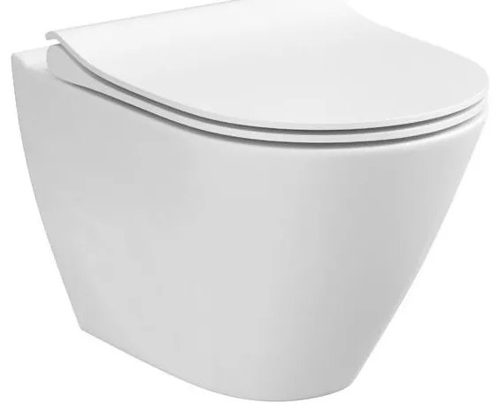 Cersanit K701-104 - Fali WC ülőkével CITY OVAL kerámia/fehér