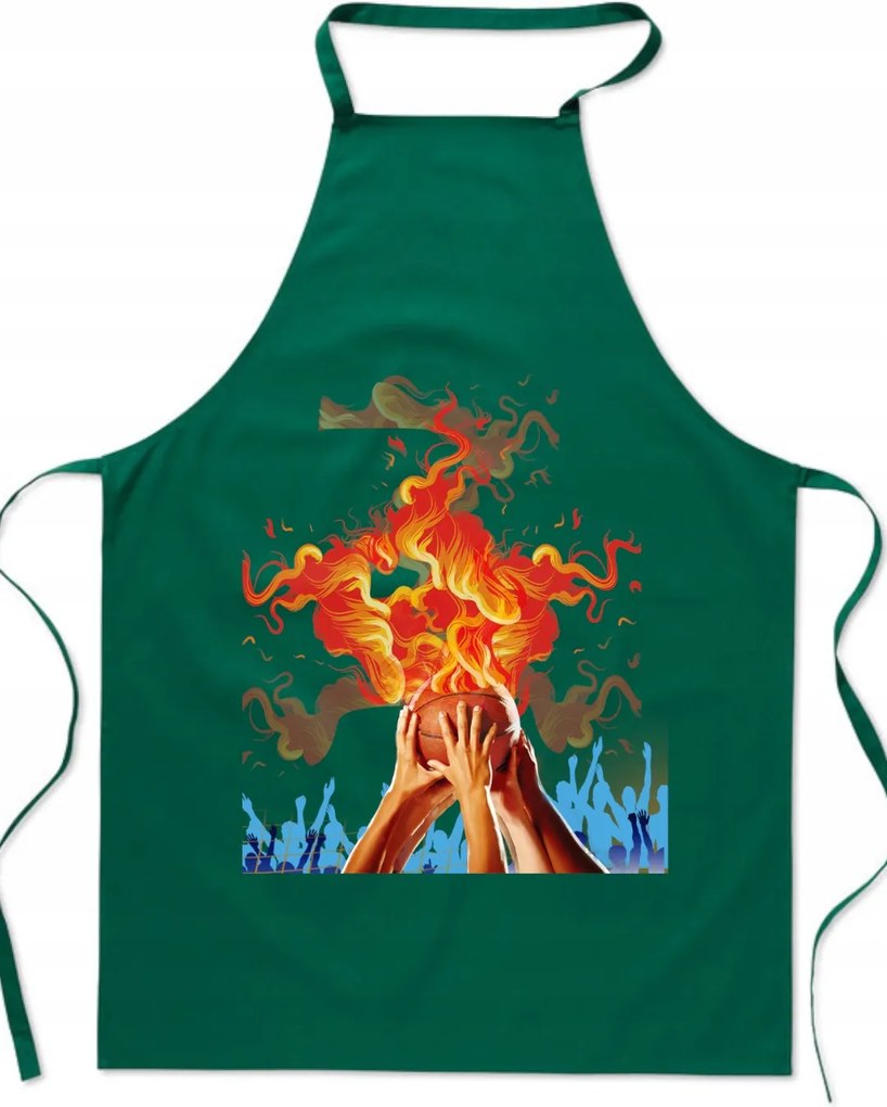 Konyhai Kötény Kosárlabda Tűz Kosárlabda Rajongó Nba