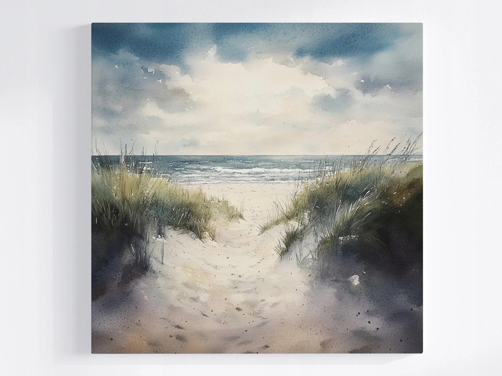 Poszter Tájkép Tengerpart Hullámok Ösvény Séta Kilátás 40x40