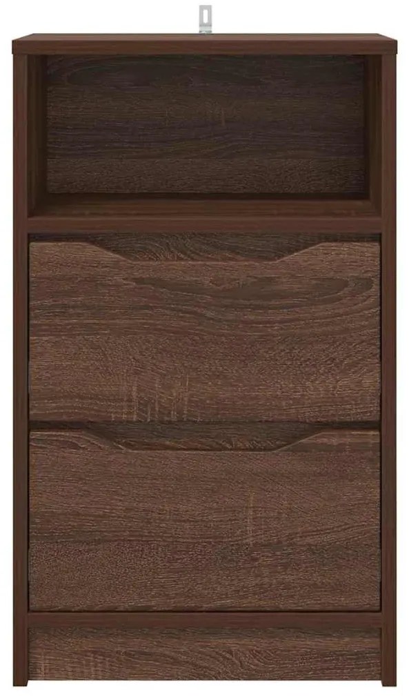 Éjjeliszekrények 2 pcs Barna Tölgy 40 x 30 x 467 cm Faanyag