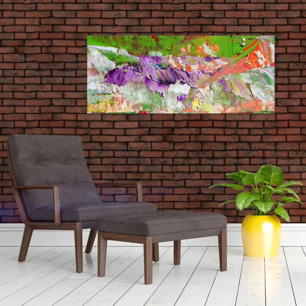 Absztrakció kép - festmény (120x50 cm)