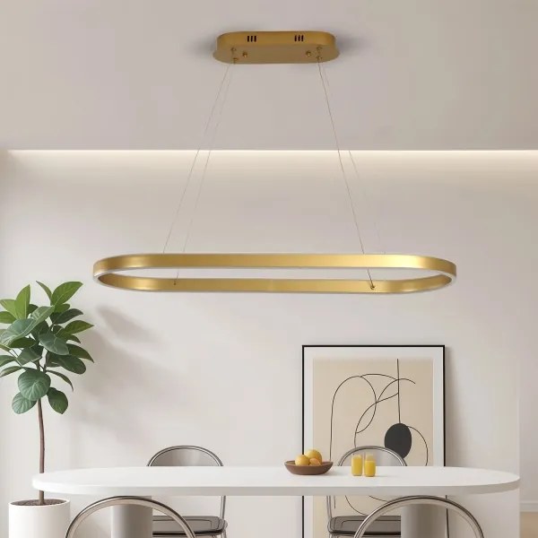 Brilagi - LED zsinóros csillár PONDIE LED/44W/230V 80x30 cm aranyszínű