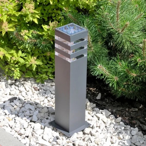 LED RGBW dimmelhető kültéri lámpa TEKSAS 1xE27/9W/230V 44 cm IP44 antracit