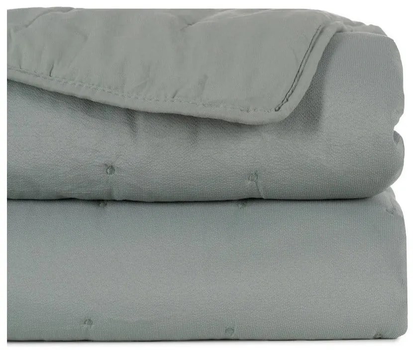 Szürkészöld steppelt ágytakaró 230x280 cm – Ixia