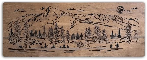 Li-Go 23524/DUB2 - LED dimmelhető fali dekoráció LED/24W/230V 130x50 cm tölgy