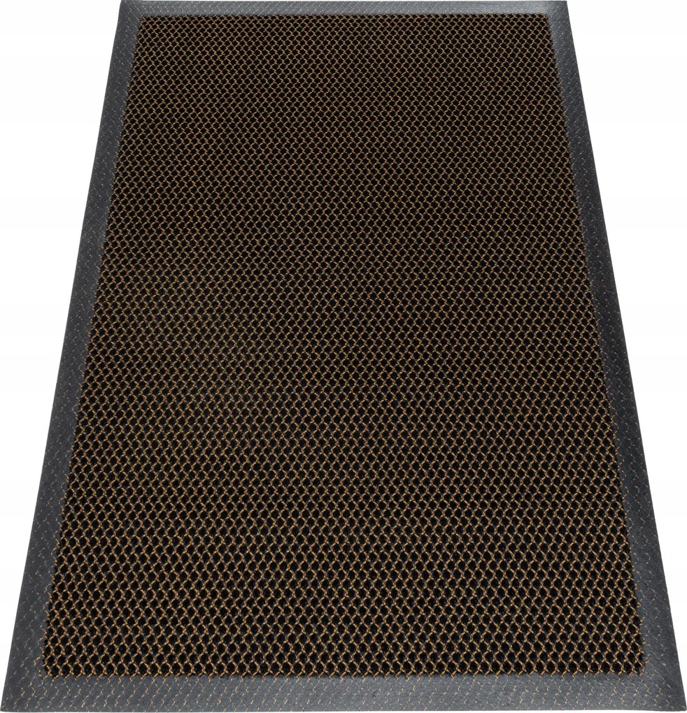 Lábtörlő Cipőajtó Alá 50x80cm Barna 3D Külső Bejárati Háló