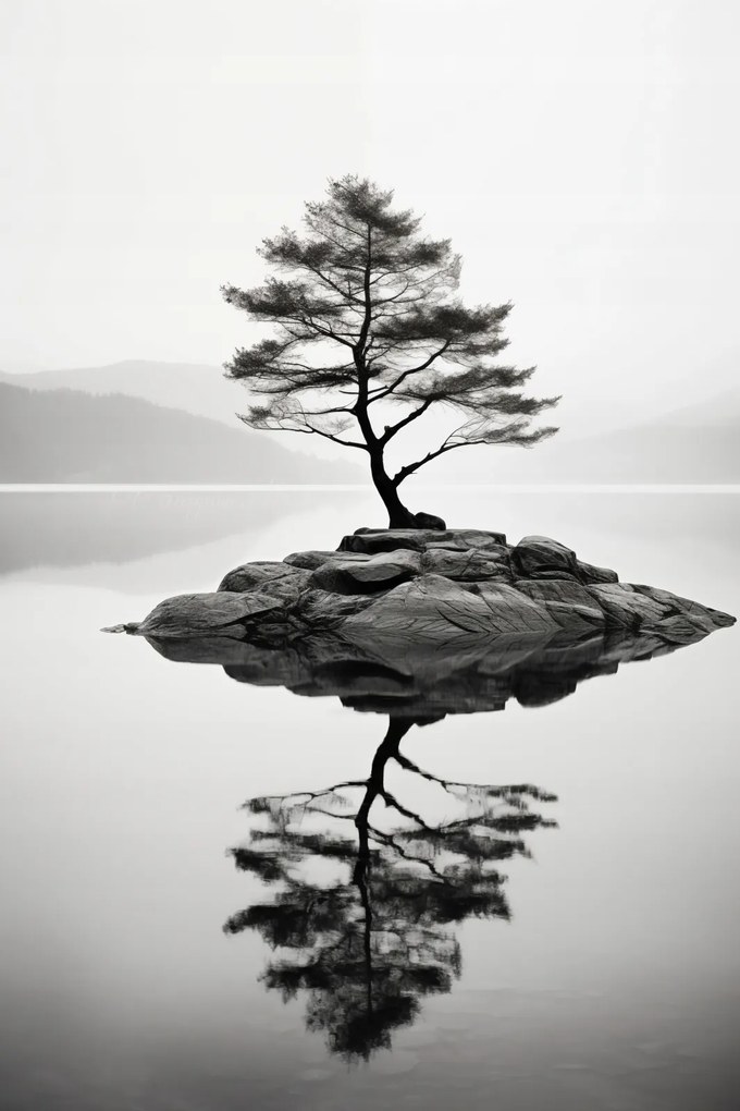 Poszter 40x60cm Magányos fa