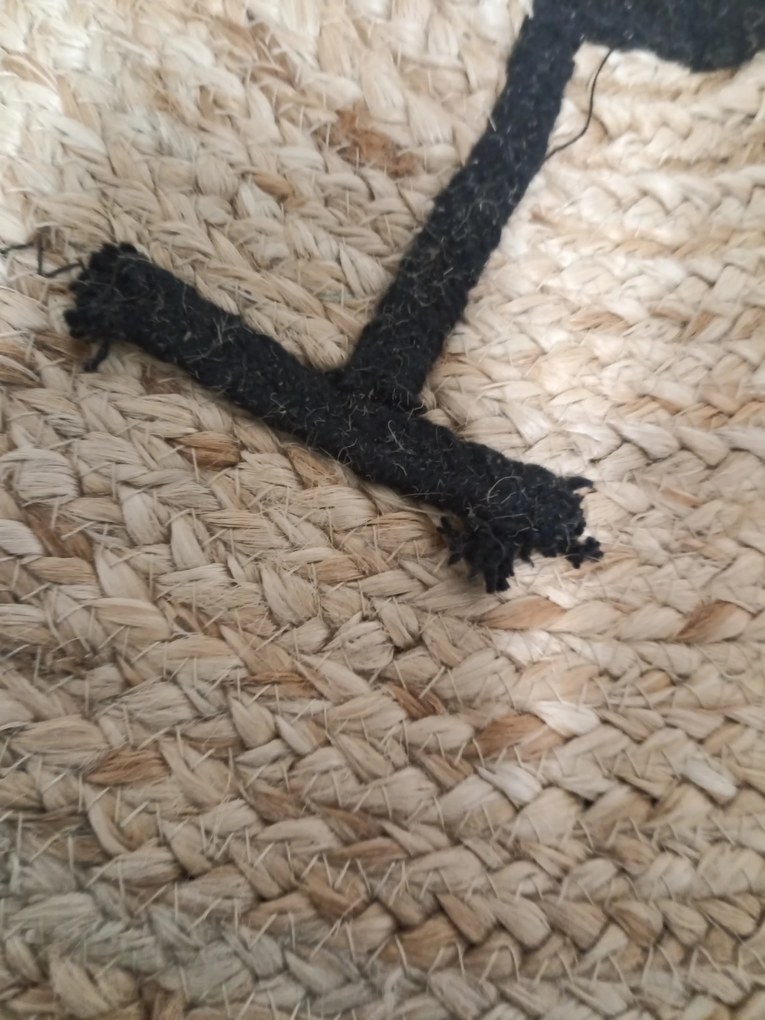 AKCIÓ Gyermek juta szőnyeg MEDVE FEJ 100 cm II. osztály