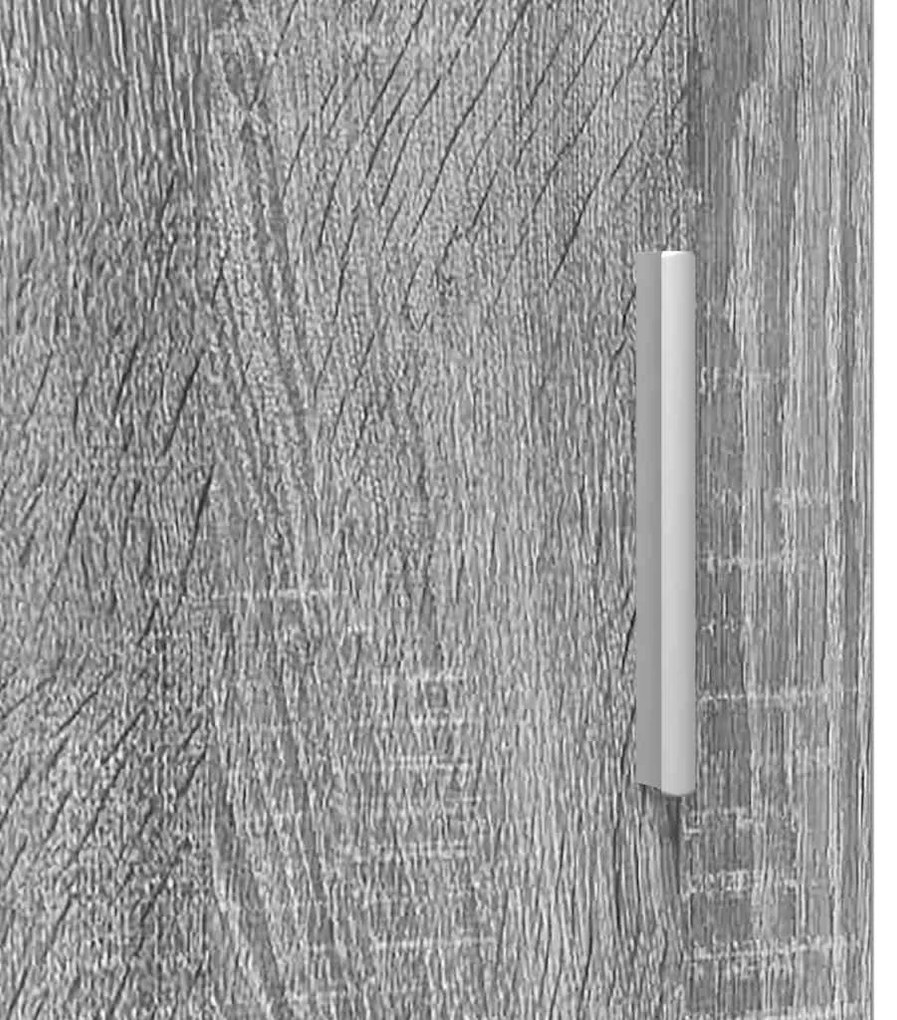 Fali szekrény polcokkal Szürke sonoma 55 x 29 x 100 cm Faanyag