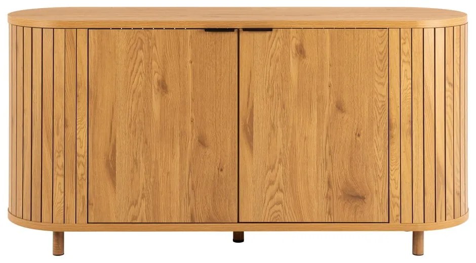 Natúr színű komód tölgyfa dekorral 160x80x45 cm Colima – Actona