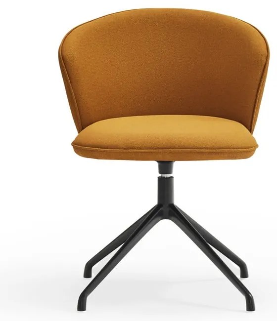 Mustársárga kárpitozott étkezőfotel szett 2 db-os Add – Teulat