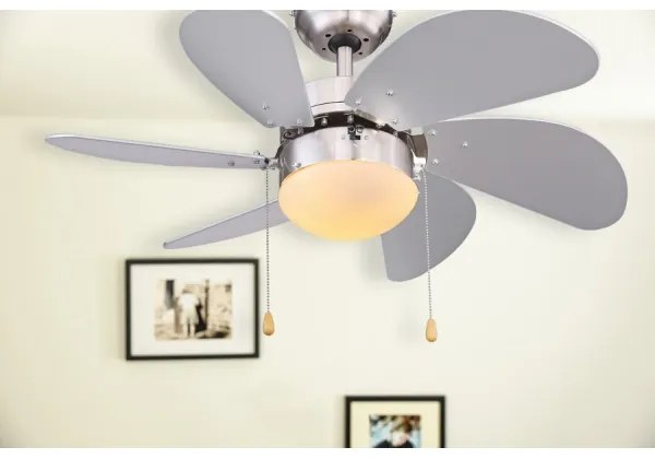 Globo 03801 - Mennyezeti ventilátor RIVALDO 1xE14/60W/230V