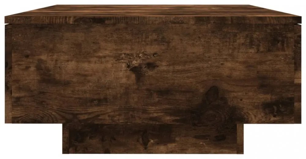 füstös tölgy színű szerelt fa dohányzóasztal 90 x 60 x 31 cm