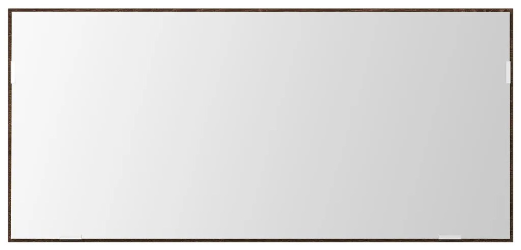 Fürdőszoba Tükörszekrény LED Fénnyel Barna Tölgy 80x37 cm