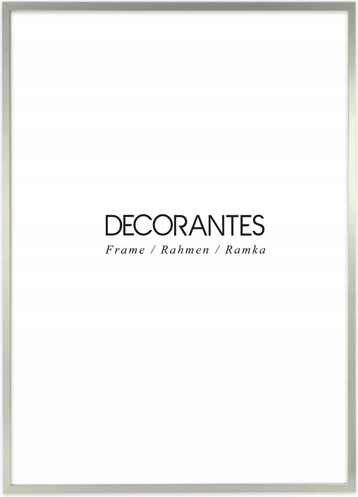 Ezüst fényképkeret 50x70 cm-es méretben