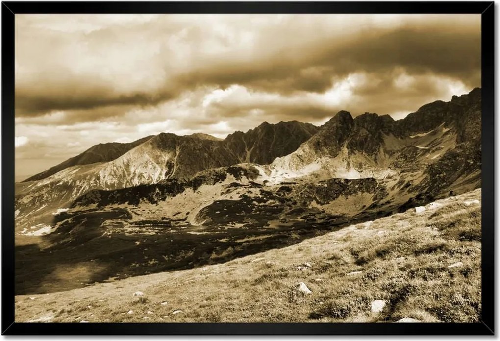 Poszterek keretben 60x40 Tátra Lengyel hegyek Kilátás
