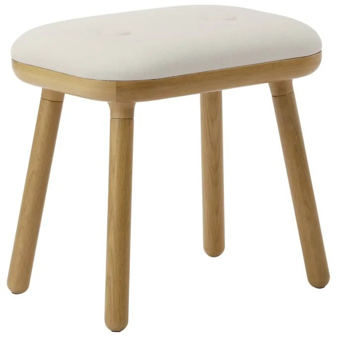 Fehér-natúr színű ülőke Paff Tall – UMAGE