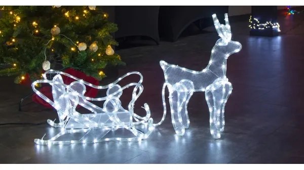 Retlux - LED Kültéri karácsonyi dekoráció LED/12W/230V IP44 rénszarvas