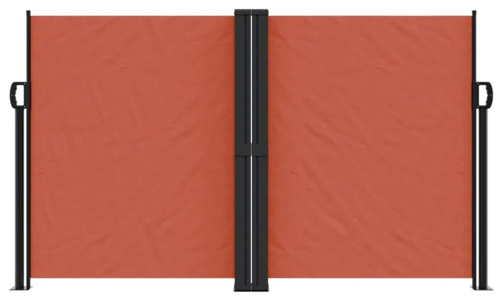 terrakotta behúzható oldalsó napellenző 140 x 1000 cm