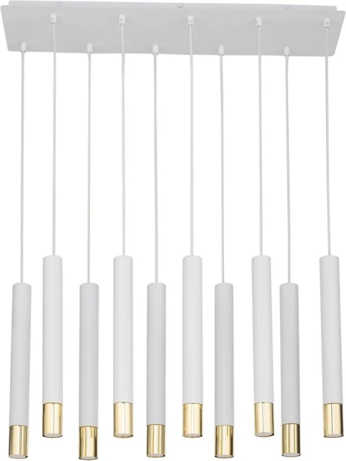 SIGMA LIGHTING 33392 SOPEL Hengeres Függesztett Lámpa Fehér, Arany GU11 IP20