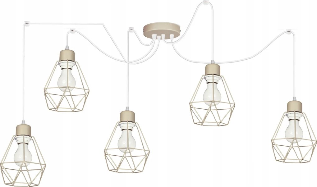 Csillár függeszték mennyezeti lámpa Pók Diamond Bézs mennyezeti lámpa