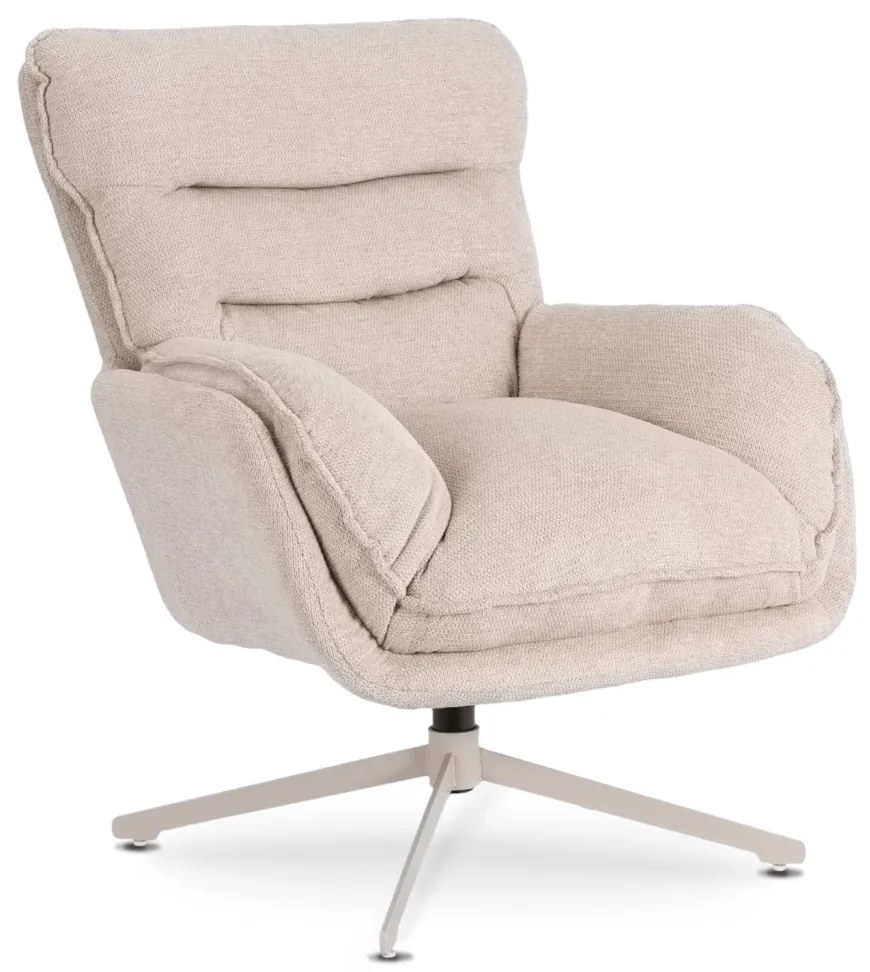 Forgó Relaxfotel Lábtartóval Krémszínben. PASADENA