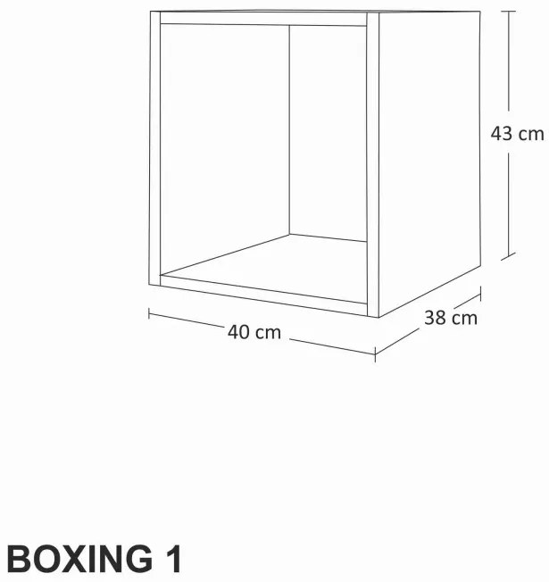 Salas E1 Magasfényű nappali szekrény elem Fekete N