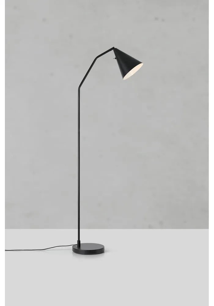 Fekete LED dimmelhető állólámpa fém búrával (magasság 144 cm) Funil – Markslöjd