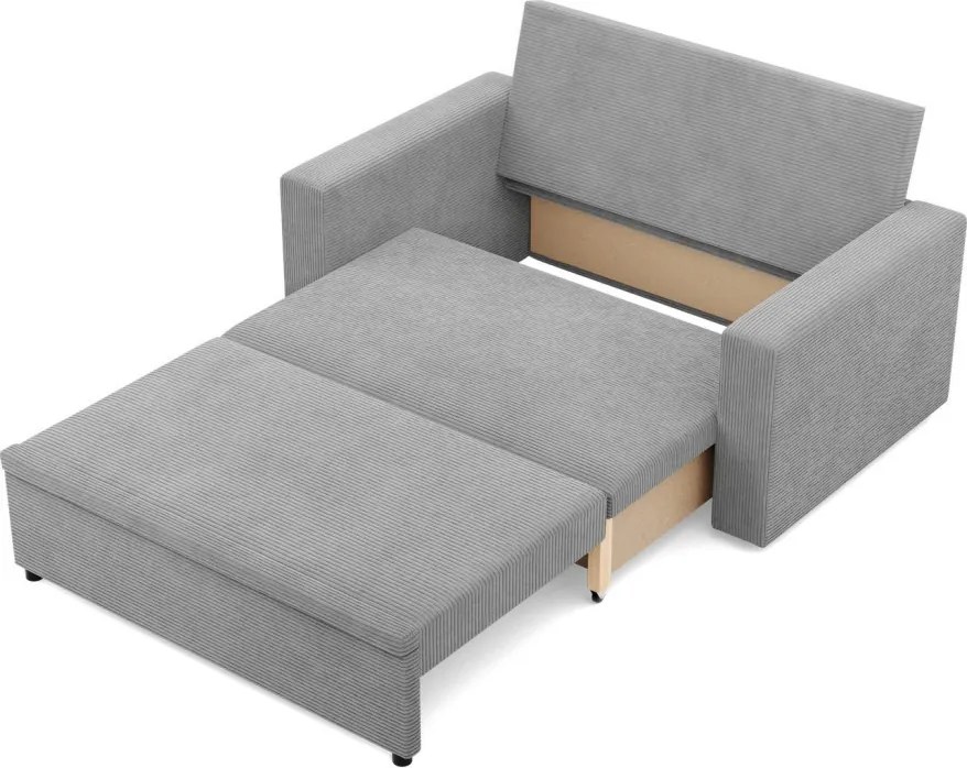 Zeus kanapé, kordbársony, hab töltet, egyenes kartámasz, szürke